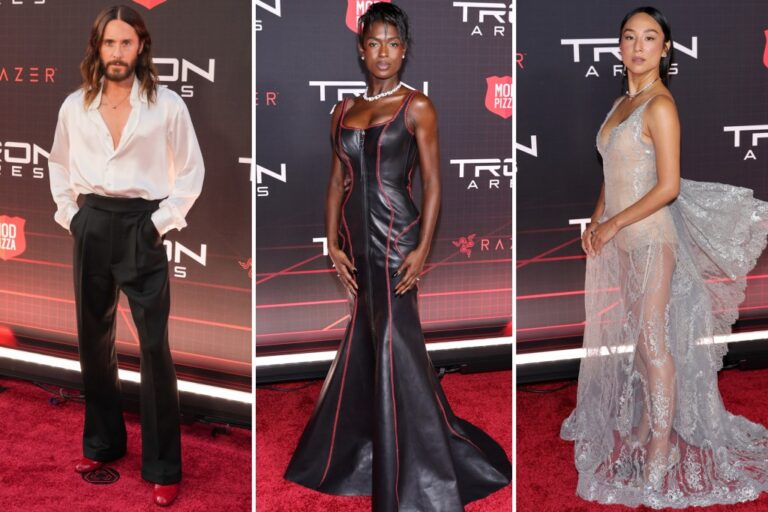 Star-Studded LA Premiere of 'Tron: Ares' Featuring Leto, Turner-Smith, and Lee