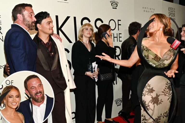 Jennifer Lopez and Ben Affleck Share an Awkward Encounter at the ‘Kiss of the Spider Woman’ Premiere