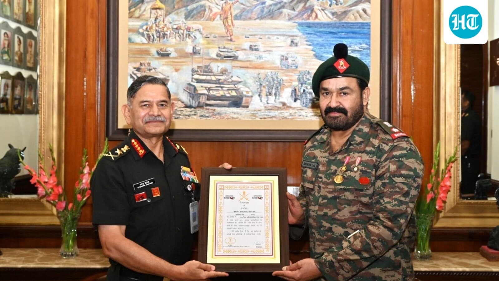 Mohanlal Expresses Gratitude to Indian Army After Army Chief’s Commendation