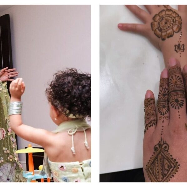Priyanka Chopra and Malti Marie Shine with Matching Mehendi for Karva Chauth
