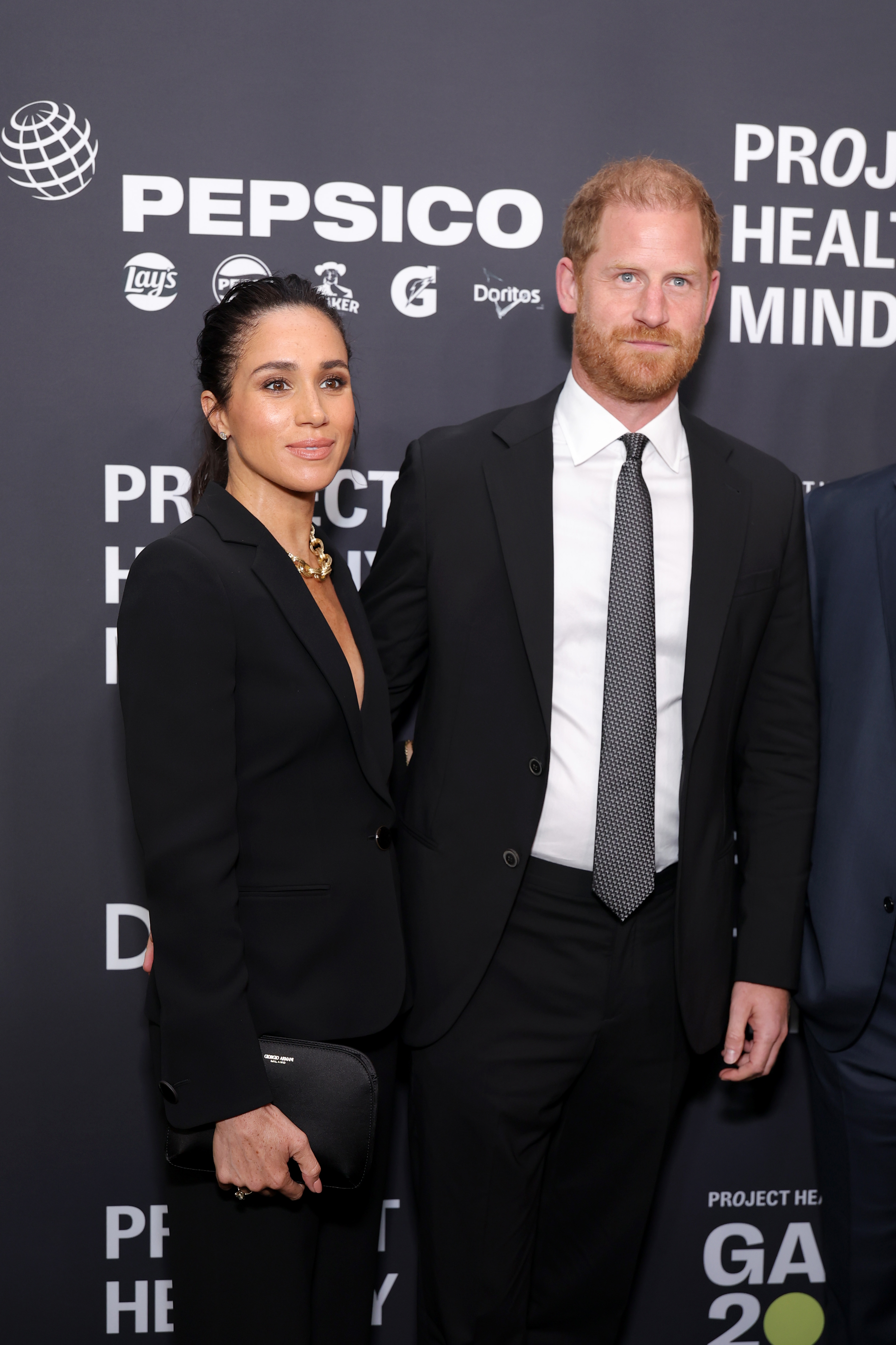 Meghan Markle and Prince Harry on the red carpet.