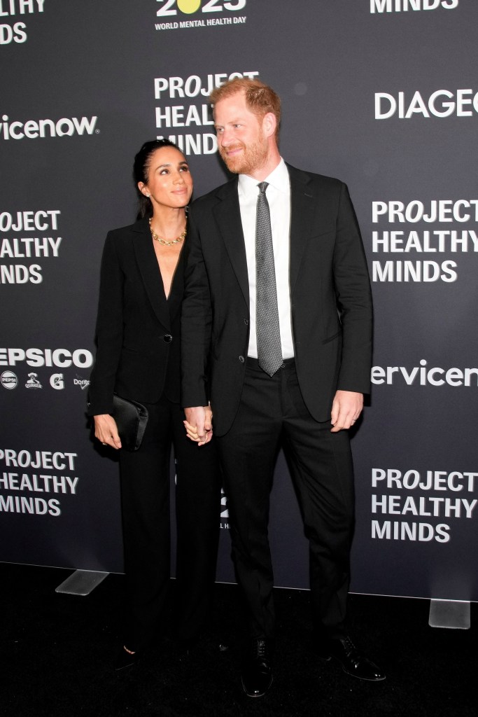 Meghan, Duchess of Sussex and Prince Harry at the World Mental Health Day Gala.
