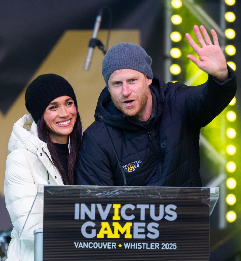 Prince Harry and Meghan Markle during an event for the Invictus Games.
