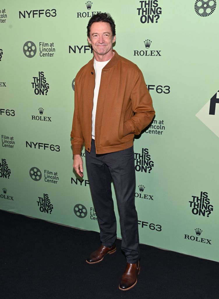 Hugh Jackman attends the premiere of "Is This Thing On?" during the New York Film Festival