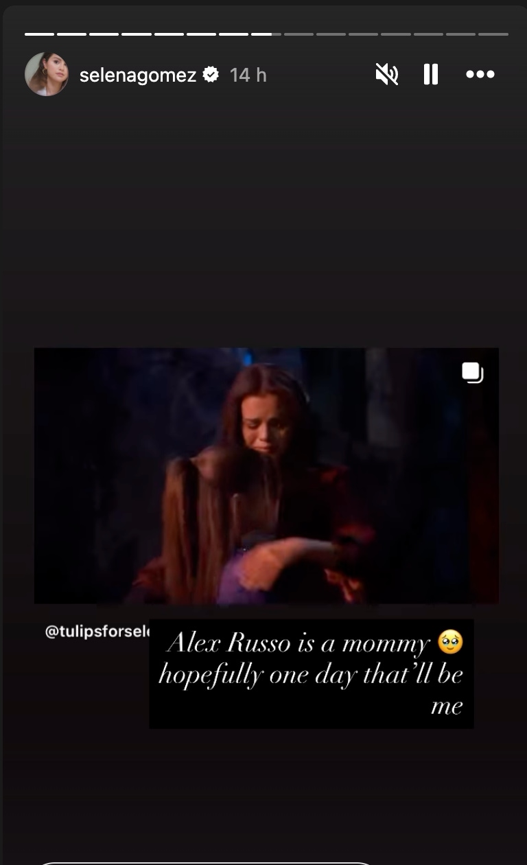 Selena Gomez's Instagram story