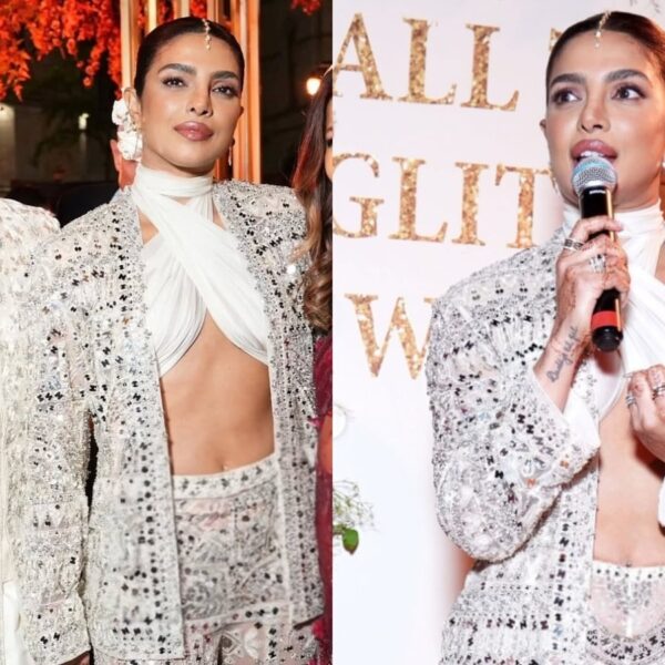 Priyanka Chopra and Nick Jonas Dazzle in Matching Outfits at Diwali Celebration