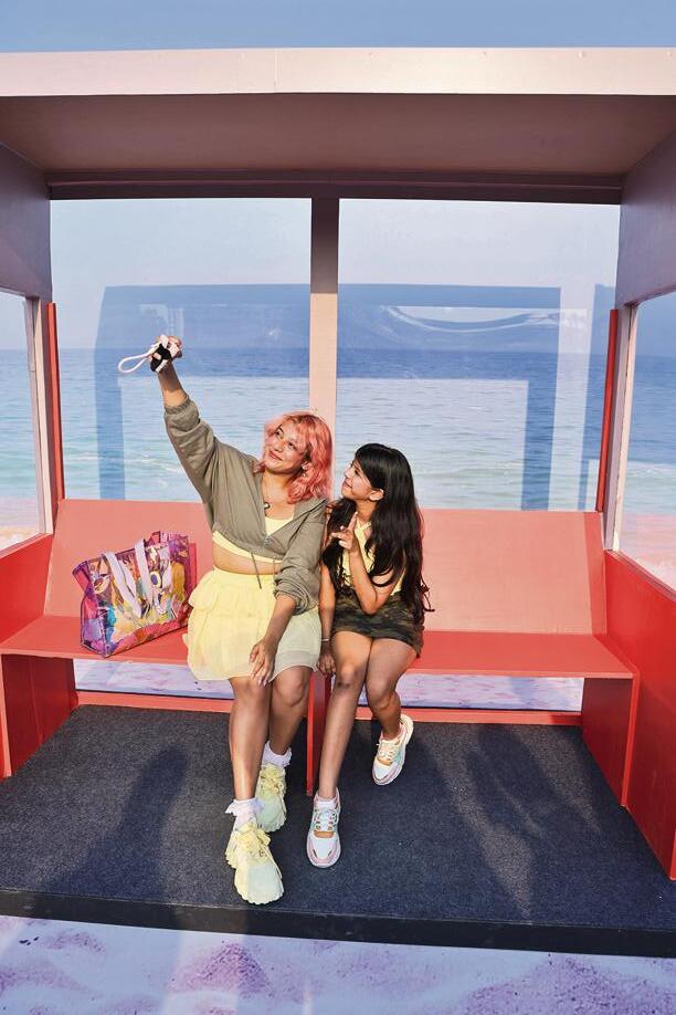 K-pop fans showing off their Korean-inspired outfits.