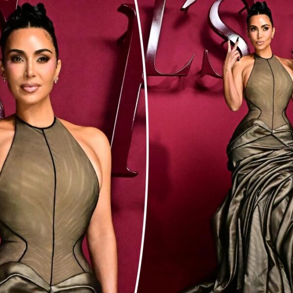 Kim Kardashian Dazzles in Sleeveless Dress at 'All's Fair' Premiere in LA