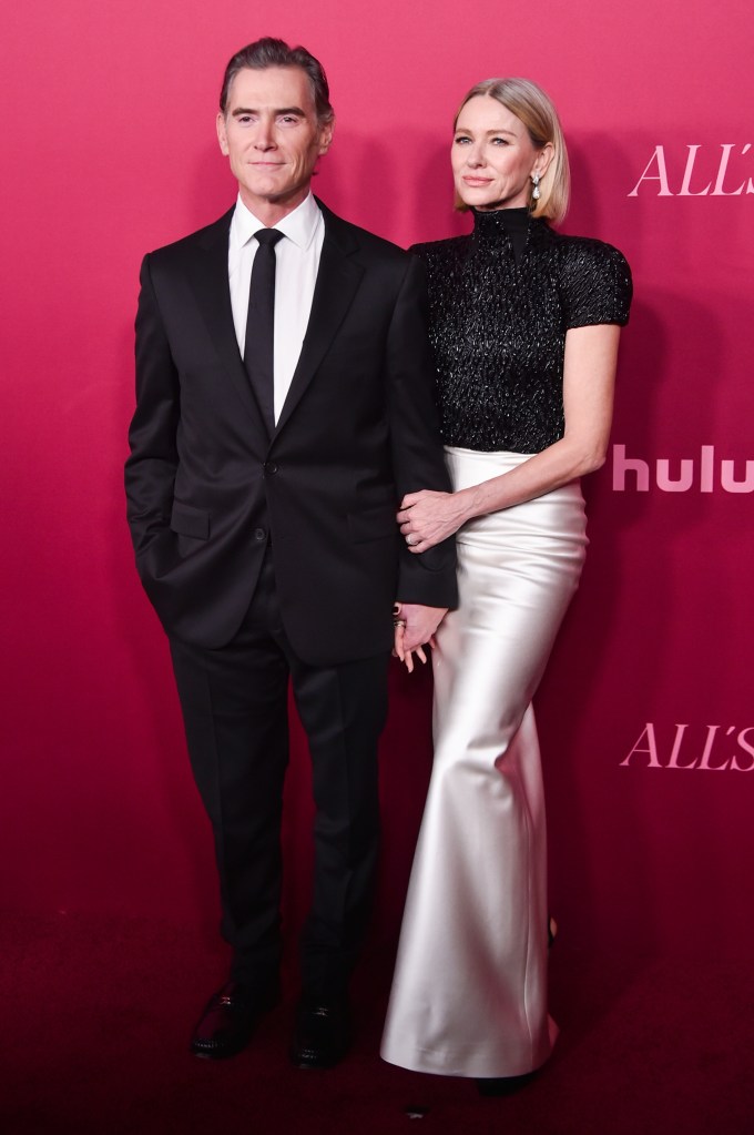 Billy Crudup and Naomi Watts attend the premiere of Hulu's 'All's Fair'