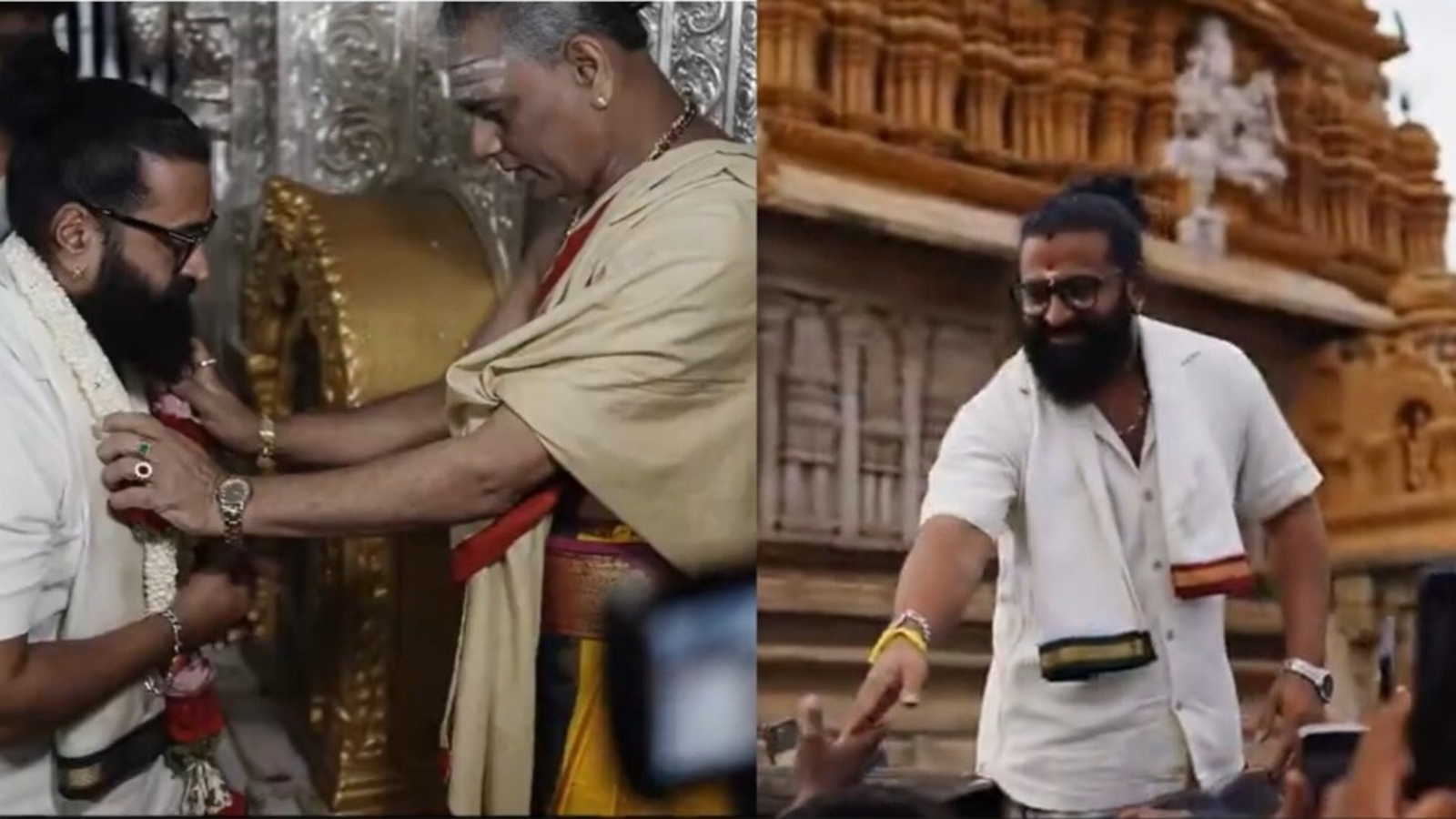 Rishab Shetty Celebrates Kantara Chapter 1’s Success with Temple Prayers