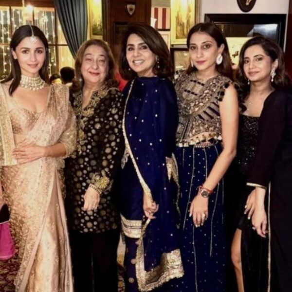 Alia Bhatt Celebrates Dhanteras with Neetu Kapoor and Sisters Kareena, Karisma