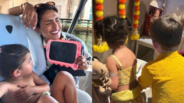 Priyanka Chopra Celebrates Diwali with Daughter Malti in Adorable Yellow Lehenga