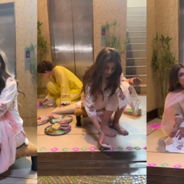 Shilpa Shetty's Innovative Rangoli Technique Sparks Sisterly Banter with Shamita