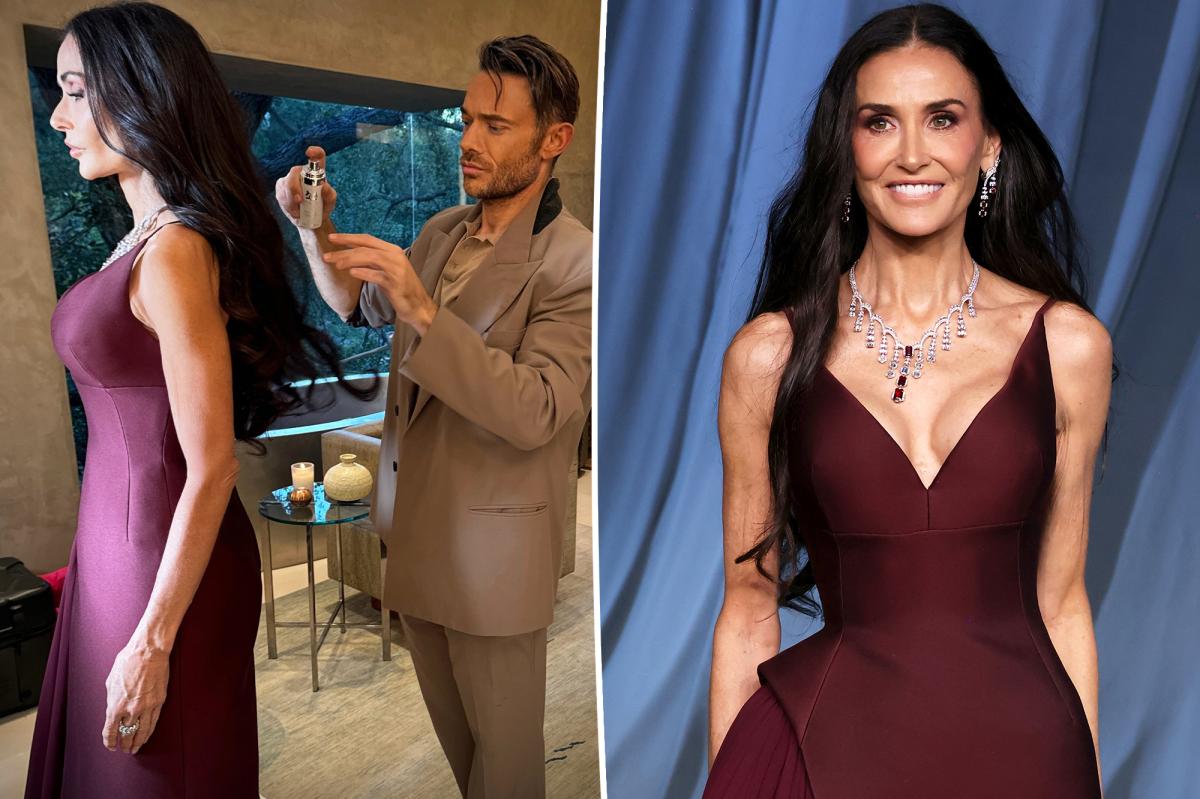 Demi Moore's 'Perfect' Hair Perfume Shines at the Academy Museum Gala