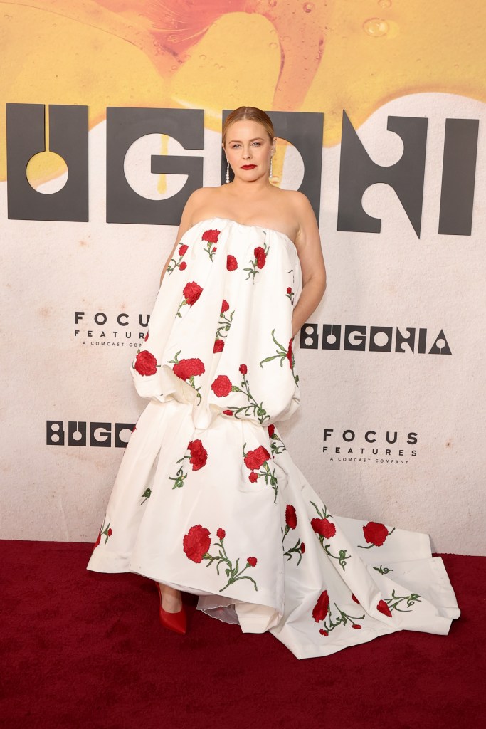 Alicia Silverstone attends Focus Features' 'Bugonia' New York Premiere