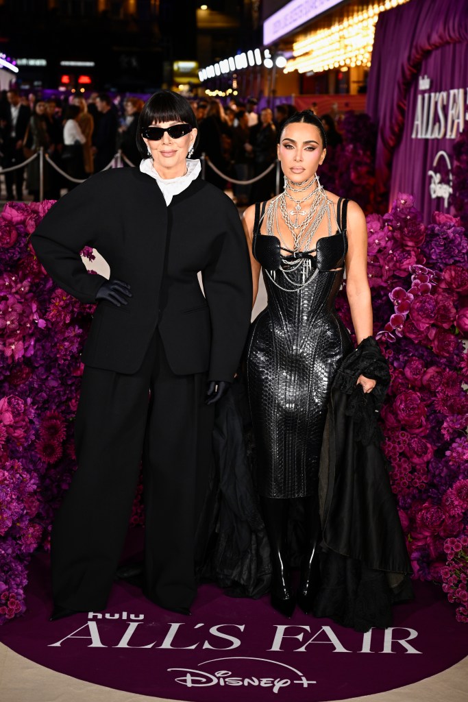 Kris Jenner and Kim Kardashian at the London Premiere.