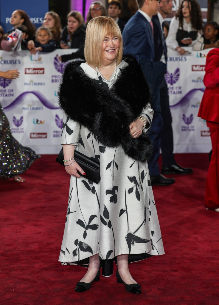 Susan Boyle at the Pride of Britain Awards 2025.
