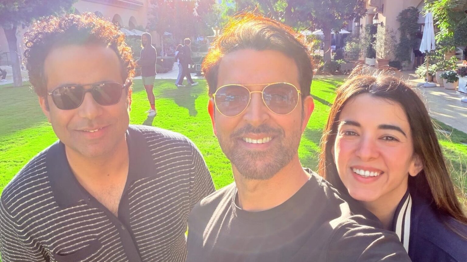 Saba Roshan Hrithik Roshan Shares Sun-Kissed Selfie with Saba Azad on Vacation ...