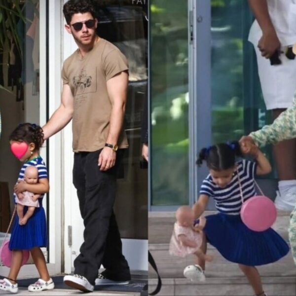 Malti Juggles Her Bag and Toy While Out with Parents Priyanka Chopra and Nick Jonas in Florida