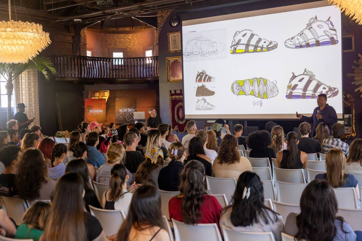 Wilson Smith on stage during SCAD Sneaker Culture Week 2025.