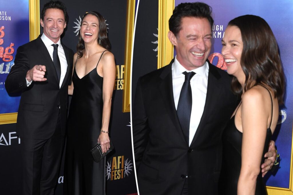 Hugh Jackman and Sutton Foster Shine at 'Song Sung Blue' Red Carpet