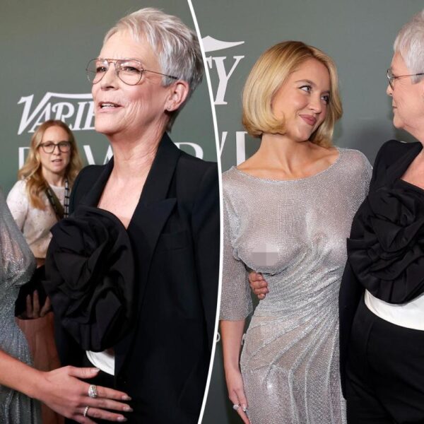 Jamie Lee Curtis Reacts Live to Sydney Sweeney's Sheer Red Carpet Dress
