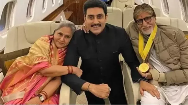 Amitabh Bachchan Celebrates Filmfare Wins with Jaya and Abhishek
