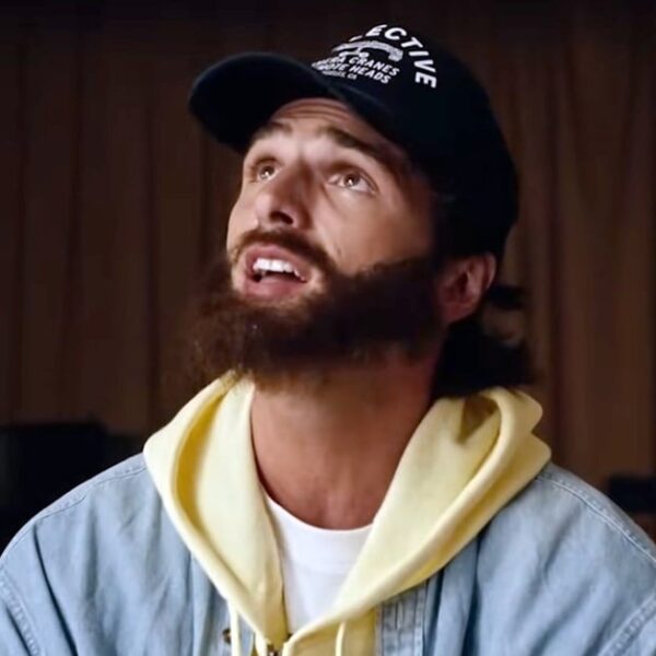 Bearded Jacob Elordi Eyes Justin Vernon's Role in 'Day One' Music Video
