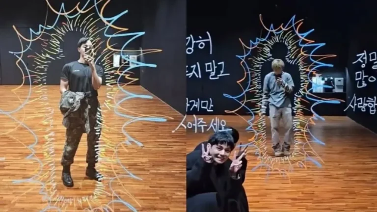 Jimin Cleans Up 2-Year-Old Mirror Graffiti as J-Hope Encourages Him