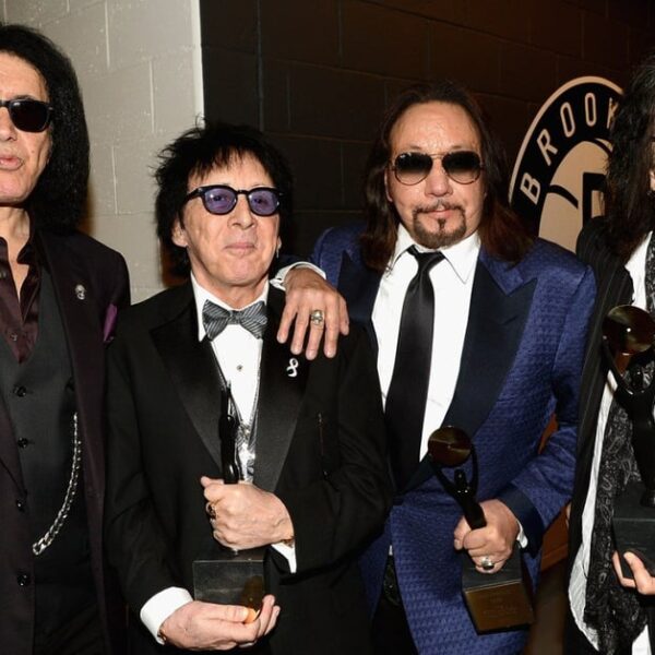 Kiss Legends Gene Simmons and Paul Stanley Honor Ace Frehley at Memorial
