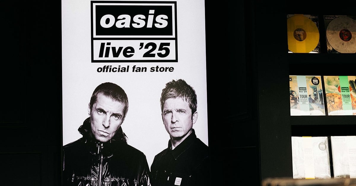 Oasis Launches Exclusive Fan Stores in Melbourne and Sydney for 'Live '25' Tour