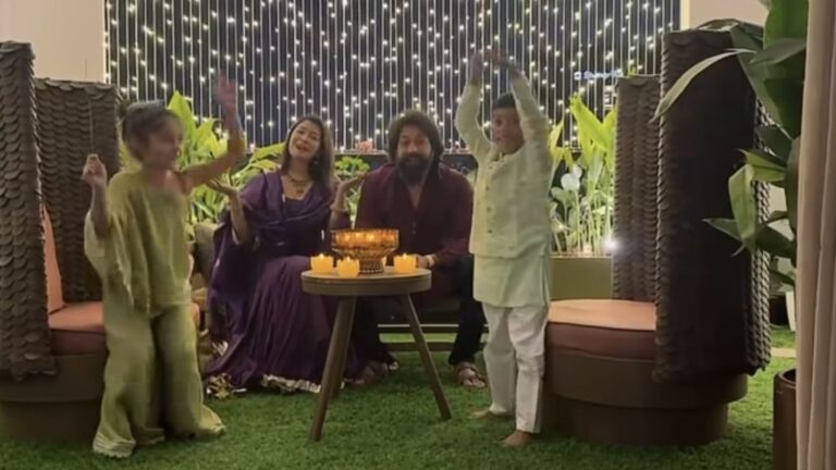 Watch Yash and Radhika Pandit's Kids Dance in Adorable Diwali Video!