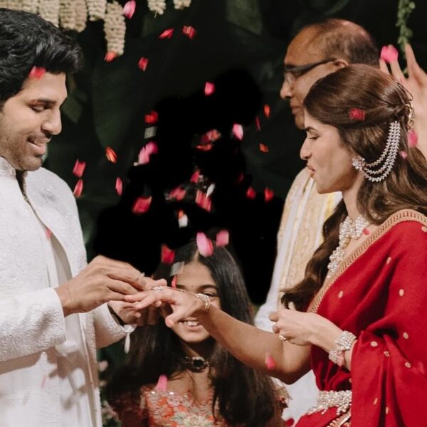 Allu Sirish and Nayanika Celebrate Their Joyous Engagement with Intimate Ceremony