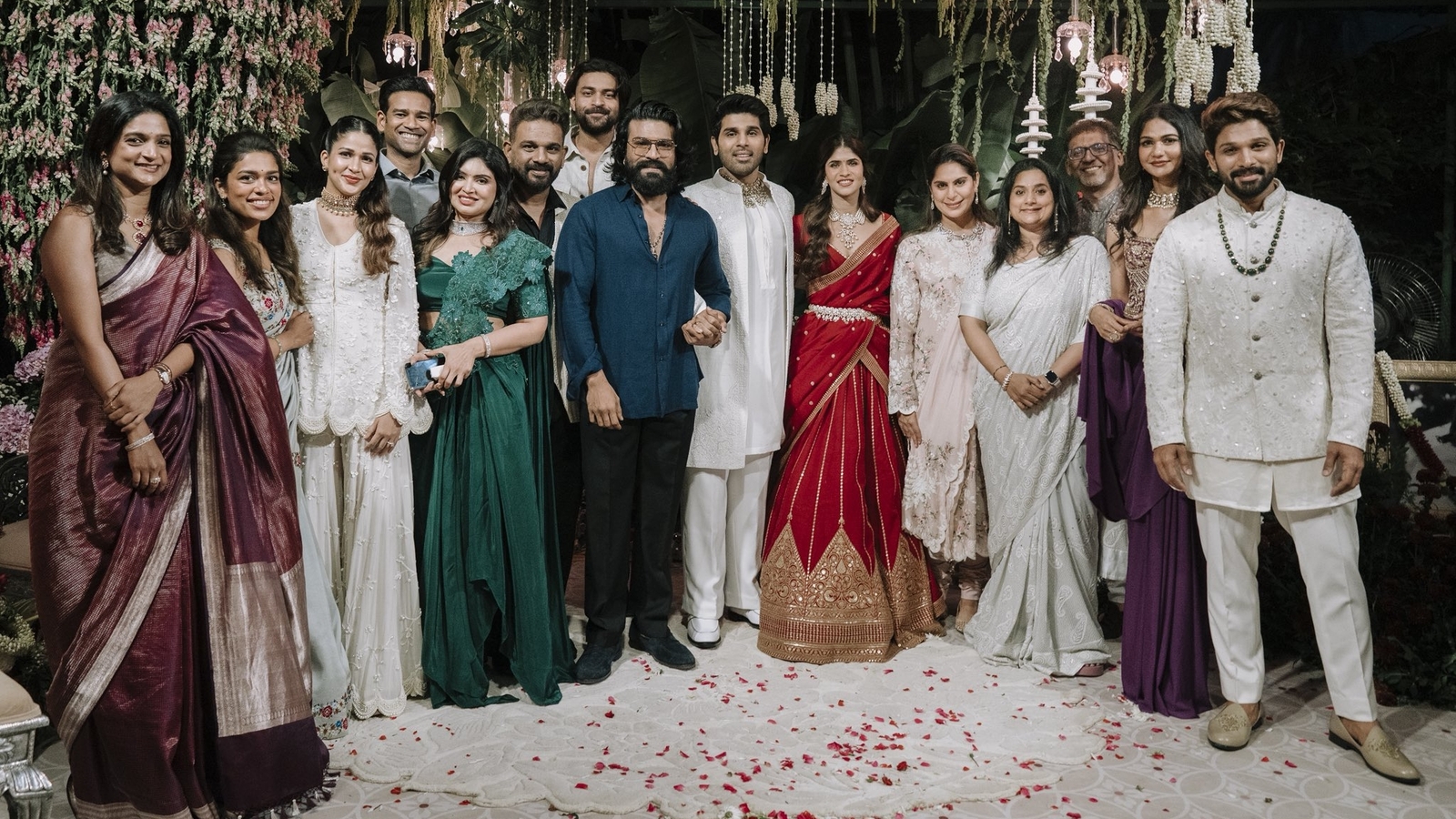 Allu Arjun and Ram Charan Celebrate Allu Sirish and Nayanika's Engagement!