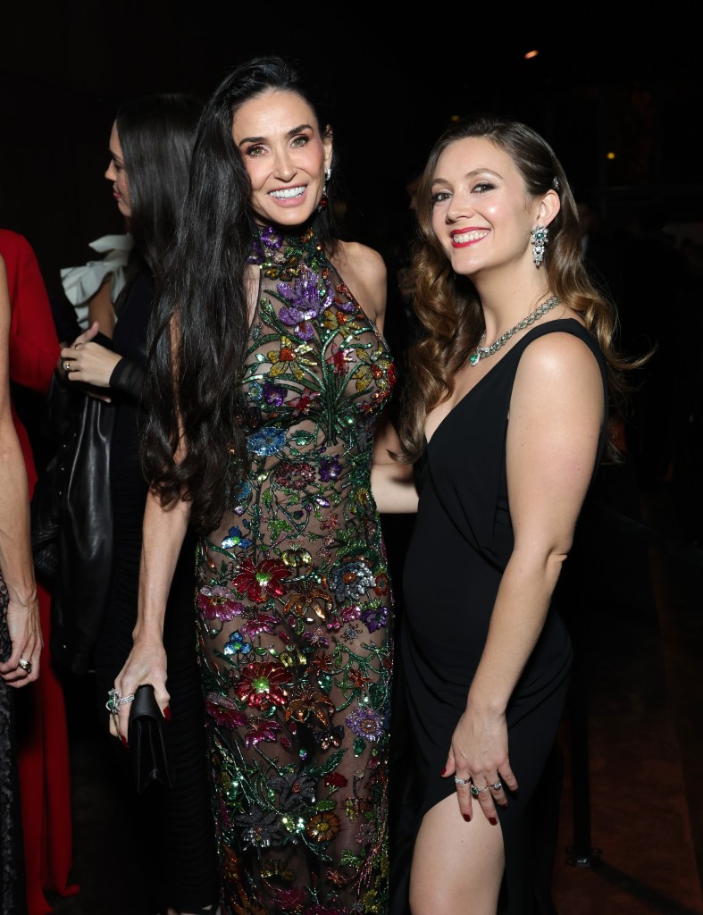 Demi Moore and Billie Lourd making a statement in their Gucci outfits at the LACMA Art + Film Gala.