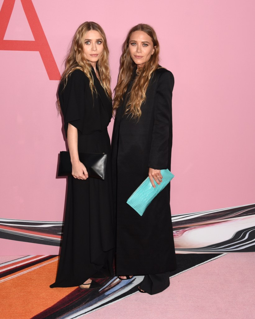 Ashley and Mary-Kate Olsen at their previous CFDA Awards