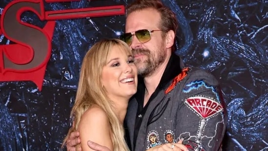 David Harbour and Millie Bobby Brown share a father-daughter relationship on-screen in Stranger Things.