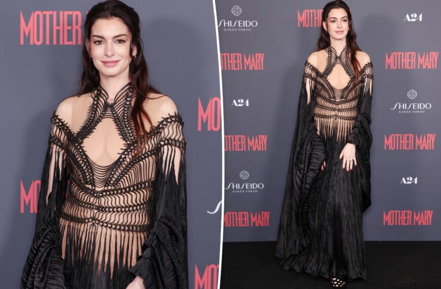 Anne Hathaway Dazzles in Gothic Couture at the&hellip;